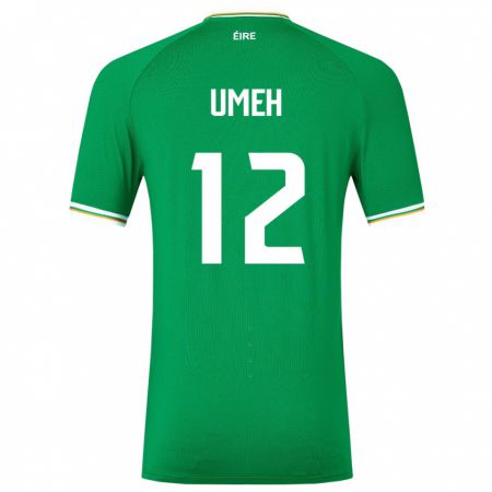 Kandiny Kinder Irische Jaden Umeh #12 Grün Heimtrikot Trikot 24-26 T-Shirt