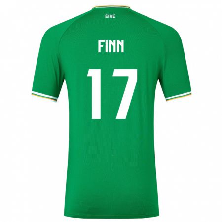 Kandiny Kinder Irische Jamie Finn #17 Grün Heimtrikot Trikot 24-26 T-Shirt