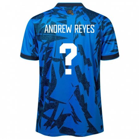 Kandiny Kinder El Salvador Andrew Reyes #0 Blau Heimtrikot Trikot 24-26 T-Shirt