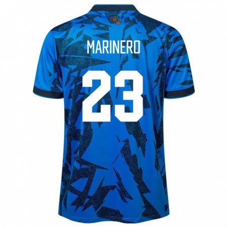 Kandiny Kinder El Salvador Amber Marinero #23 Blau Heimtrikot Trikot 24-26 T-Shirt
