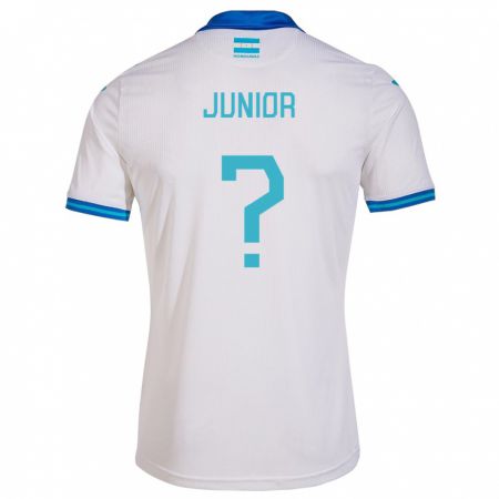 Kandiny Kinder Honduras Junior Mejía #0 Weiß Heimtrikot Trikot 24-26 T-Shirt