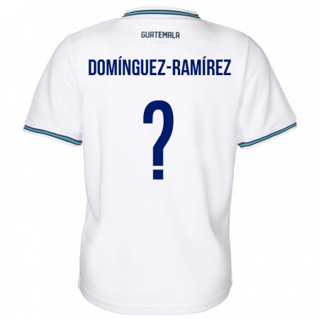 Kandiny Kinder Guatemala Marco Domínguez-Ramírez #0 Weiß Heimtrikot Trikot 24-26 T-Shirt
