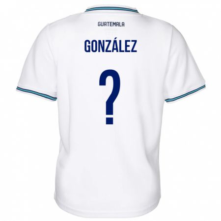 Kandiny Kinder Guatemala Erick González #0 Weiß Heimtrikot Trikot 24-26 T-Shirt