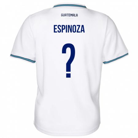 Kandiny Kinder Guatemala José Espinoza #0 Weiß Heimtrikot Trikot 24-26 T-Shirt