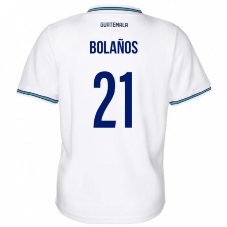 Kandiny Kinder Guatemala Diego Bolaños #21 Weiß Heimtrikot Trikot 24-26 T-Shirt