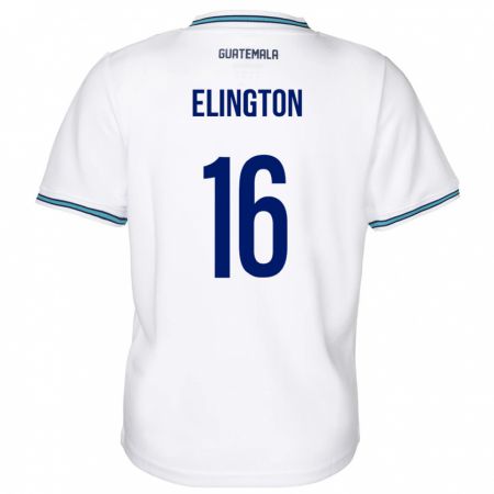 Kandiny Kinder Guatemala Elvi Elington #16 Weiß Heimtrikot Trikot 24-26 T-Shirt