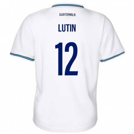 Kandiny Kinder Guatemala John Lutin #12 Weiß Heimtrikot Trikot 24-26 T-Shirt