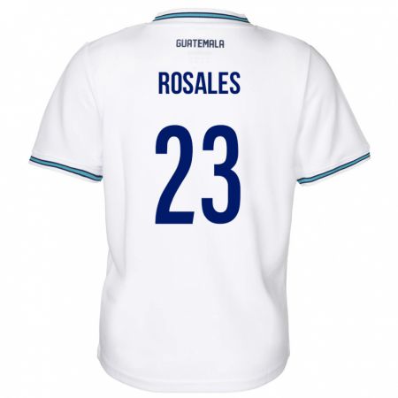 Kandiny Kinder Guatemala Yareni Rosales #23 Weiß Heimtrikot Trikot 24-26 T-Shirt