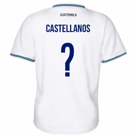 Kandiny Kinder Guatemala Jezmin Castellanos #0 Weiß Heimtrikot Trikot 24-26 T-Shirt
