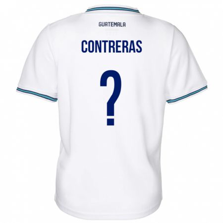 Kandiny Kinder Guatemala Betzael Contreras #0 Weiß Heimtrikot Trikot 24-26 T-Shirt