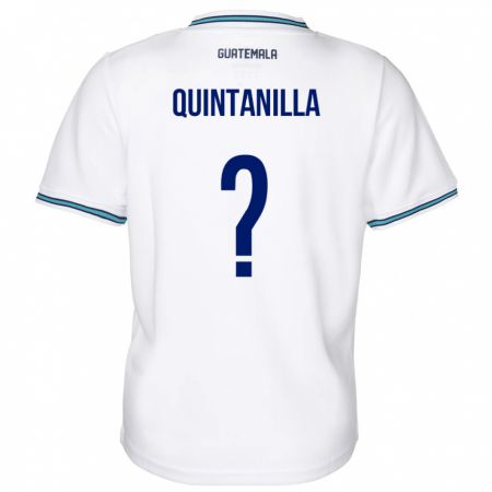Kandiny Kinder Guatemala Anayelli Quintanilla #0 Weiß Heimtrikot Trikot 24-26 T-Shirt
