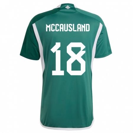 Kandiny Kinder Nordirland Ross Mccausland #18 Grün Heimtrikot Trikot 24-26 T-Shirt