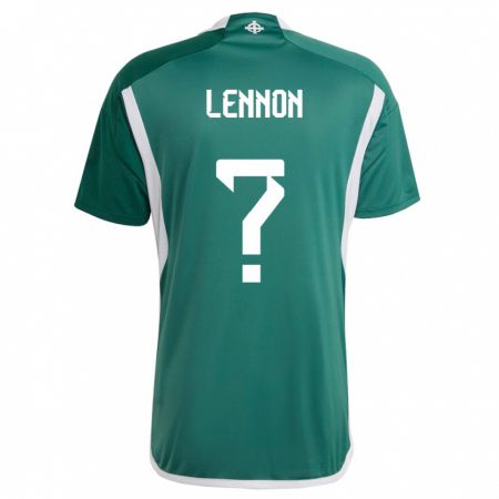Kandiny Kinder Nordirland Gallagher Lennon #0 Grün Heimtrikot Trikot 24-26 T-Shirt