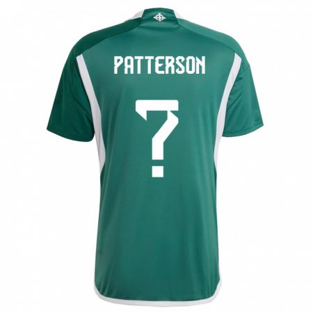 Kandiny Kinder Nordirland Jack Patterson #0 Grün Heimtrikot Trikot 24-26 T-Shirt