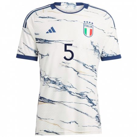 Kandiny Kinder Italienische Cristiano Biraghi #5 Grau Auswärtstrikot Trikot 24-26 T-Shirt