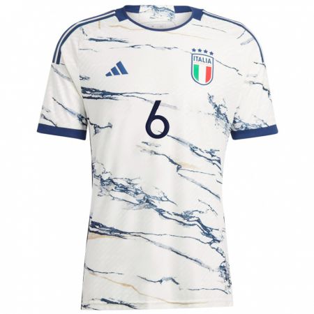 Kandiny Kinder Italienische Alessandro Buongiorno #6 Grau Auswärtstrikot Trikot 24-26 T-Shirt