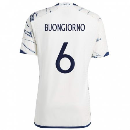 Kandiny Kinder Italienische Alessandro Buongiorno #6 Grau Auswärtstrikot Trikot 24-26 T-Shirt