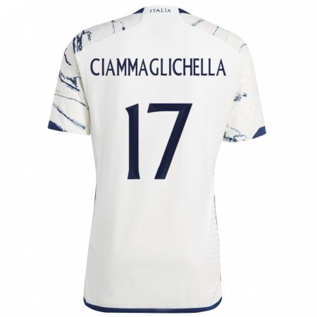 Kandiny Kinder Italienische Aaron Ciammaglichella #17 Grau Auswärtstrikot Trikot 24-26 T-Shirt