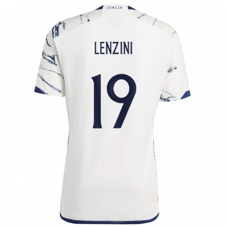 Kandiny Kinder Italienische Martina Lenzini #19 Grau Auswärtstrikot Trikot 24-26 T-Shirt