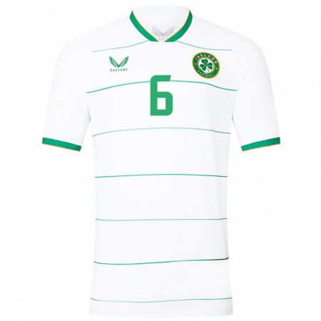 Kandiny Kinder Irische Megan Connolly #6 Weiß Auswärtstrikot Trikot 24-26 T-Shirt