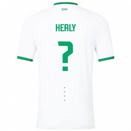 Kandiny Kinder Irische Matthew Healy #0 Weiß Auswärtstrikot Trikot 24-26 T-Shirt