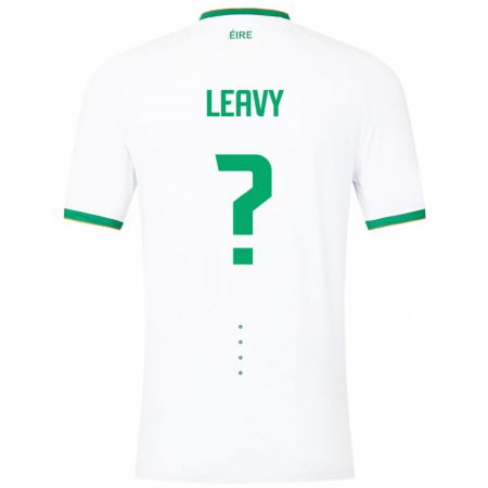 Kandiny Kinder Irische Kian Leavy #0 Weiß Auswärtstrikot Trikot 24-26 T-Shirt