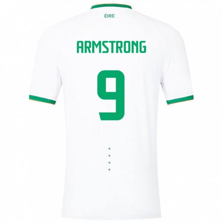 Kandiny Kinder Irische Sinclair Armstrong #9 Weiß Auswärtstrikot Trikot 24-26 T-Shirt