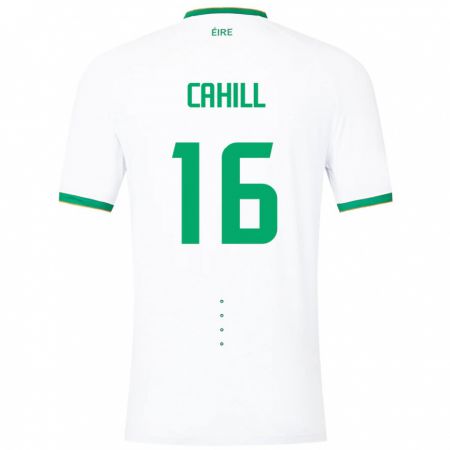 Kandiny Kinder Irische Killian Cahill #16 Weiß Auswärtstrikot Trikot 24-26 T-Shirt