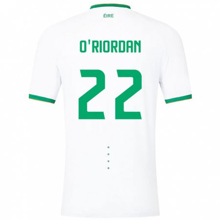 Kandiny Kinder Irische Connor O'riordan #22 Weiß Auswärtstrikot Trikot 24-26 T-Shirt
