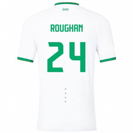 Kandiny Kinder Irische Sean Roughan #24 Weiß Auswärtstrikot Trikot 24-26 T-Shirt
