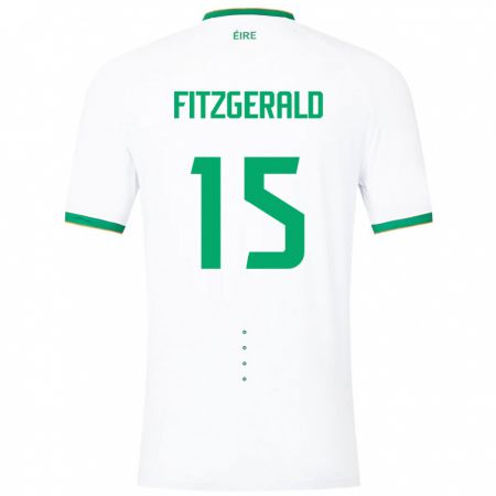 Kandiny Kinder Irische Kyle Fitzgerald #15 Weiß Auswärtstrikot Trikot 24-26 T-Shirt