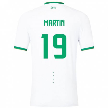 Kandiny Kinder Irische William Martin #19 Weiß Auswärtstrikot Trikot 24-26 T-Shirt