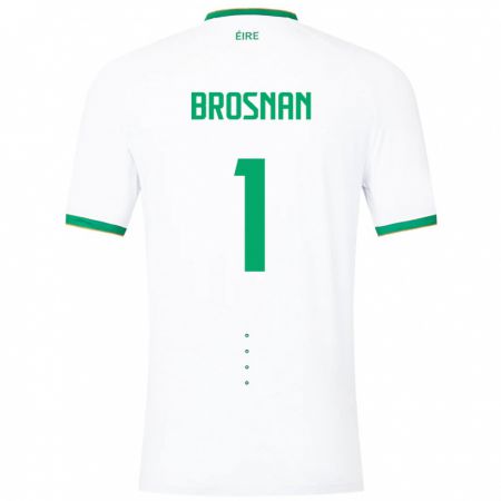 Kandiny Kinder Irische Courtney Brosnan #1 Weiß Auswärtstrikot Trikot 24-26 T-Shirt