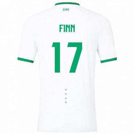 Kandiny Kinder Irische Jamie Finn #17 Weiß Auswärtstrikot Trikot 24-26 T-Shirt