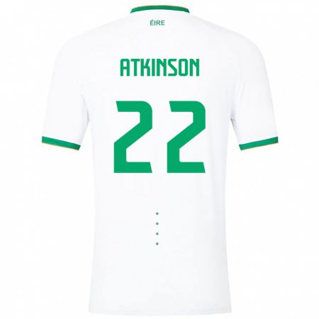 Kandiny Kinder Irische Isibeal Atkinson #22 Weiß Auswärtstrikot Trikot 24-26 T-Shirt