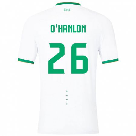 Kandiny Kinder Irische Tara O'hanlon #26 Weiß Auswärtstrikot Trikot 24-26 T-Shirt