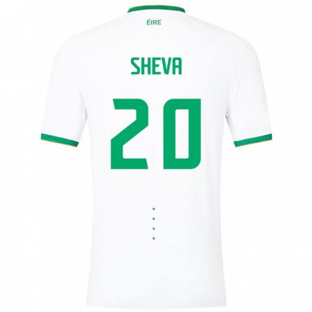 Kandiny Kinder Irische Marissa Sheva #20 Weiß Auswärtstrikot Trikot 24-26 T-Shirt