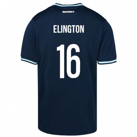 Kandiny Kinder Guatemala Elvi Elington #16 Blau Auswärtstrikot Trikot 24-26 T-Shirt