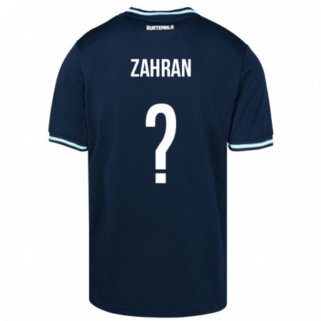 Kandiny Kinder Guatemala William Zahran #0 Blau Auswärtstrikot Trikot 24-26 T-Shirt