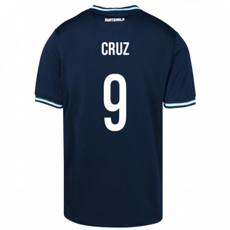 Kandiny Kinder Guatemala Celsa Cruz #9 Blau Auswärtstrikot Trikot 24-26 T-Shirt