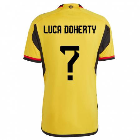 Kandiny Kinder Nordirland Luca Doherty #0 Weiß Auswärtstrikot Trikot 24-26 T-Shirt