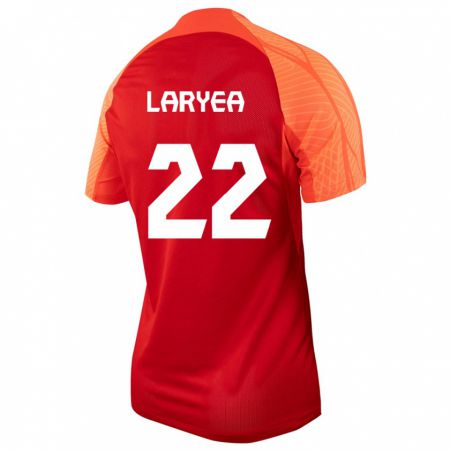 Kandiny Herren Kanadische Richie Laryea #22 Orangefarben Heimtrikot Trikot 24-26 T-Shirt