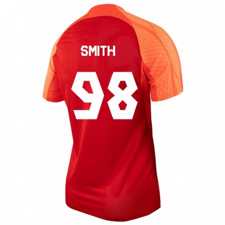 Kandiny Herren Kanadische Olivia Smith #98 Orangefarben Heimtrikot Trikot 24-26 T-Shirt
