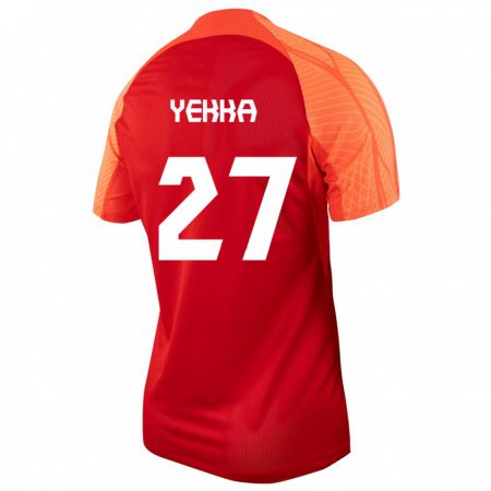 Kandiny Herren Kanadische Sura Yekka #27 Orangefarben Heimtrikot Trikot 24-26 T-Shirt