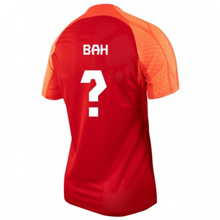 Kandiny Herren Kanadische Elage Bah #0 Orangefarben Heimtrikot Trikot 24-26 T-Shirt