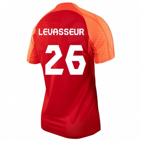 Kandiny Herren Kanadische Marie Levasseur #26 Orangefarben Heimtrikot Trikot 24-26 T-Shirt