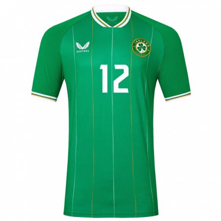 Kandiny Herren Irische Harry Nevin #12 Grün Heimtrikot Trikot 24-26 T-Shirt