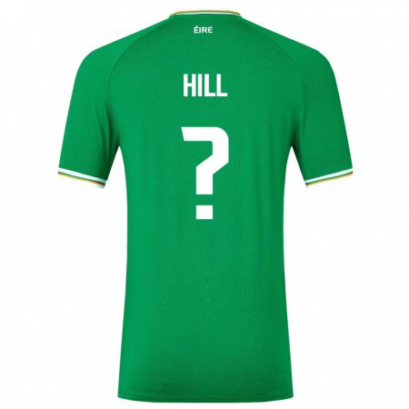 Kandiny Herren Irische Tom Hill #0 Grün Heimtrikot Trikot 24-26 T-Shirt