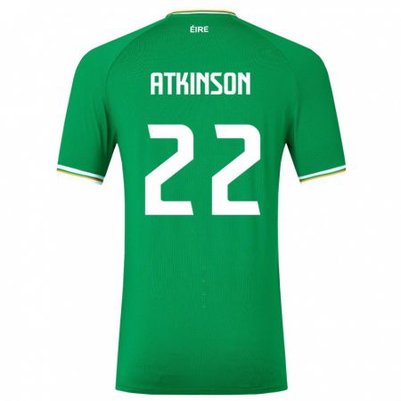 Kandiny Herren Irische Isibeal Atkinson #22 Grün Heimtrikot Trikot 24-26 T-Shirt