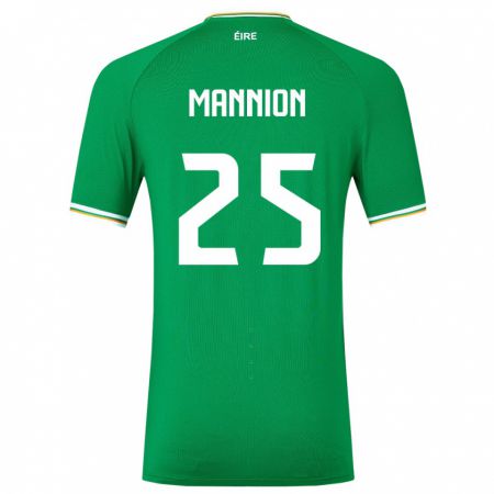 Kandiny Herren Irische Aoife Mannion #25 Grün Heimtrikot Trikot 24-26 T-Shirt